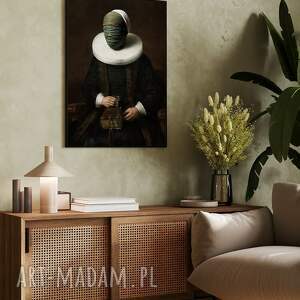 plakat nić rembrandta - format 40x50 cm kobieta dziewczyna portret