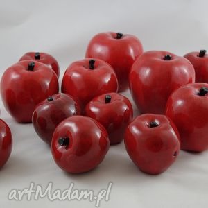 handmade ceramika jabłko ceramika - rękodzieło
