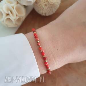 bransoletka z jaspisem, biżuteria bransoletki handmade boho