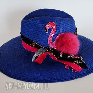 handmade kapelusze kapelusz panamski z pelikanem