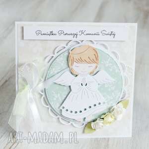 handmade scrapbooking kartki kartka w pudełku prezent komunia święta