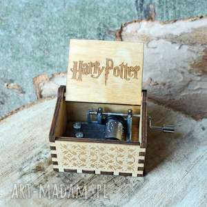 handmade dekoracje drewniana pozytywka harry potter