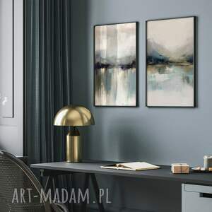 ZESTAW PLAKATÓW 2cz 40x50 cm Abstrakcyjny pejzaż (set235)