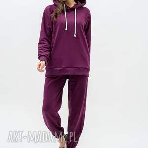 KOMPLET DRESOWY DAMSKI SEHER, dres bakłażan