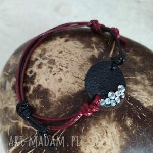 Prezent Bransoletka na sznurku z dżetami Swarovski Elements