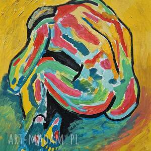 obraz do salonu akt naga, obrazy olejne, karykatura, na zamówienie