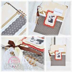 ręcznie zrobione scrapbooking albumy album ślubny