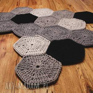 ręcznie robione dywany dywan hexagony