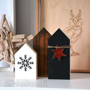 handmade pomysł na prezenty świąteczne 3 domki z ceramiczną
