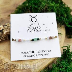 viviart bransoletka zodiac - byk, znaki zodiaku prezent, astrologia