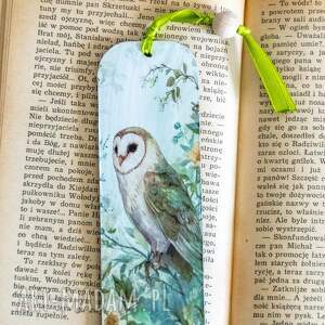 do książki - Mądra jak sowa 2, zakładka, drewniana, dla mamy