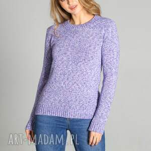 ręcznie zrobione swetry melanżowy sweter - swe244 niebieski - melanż mkm