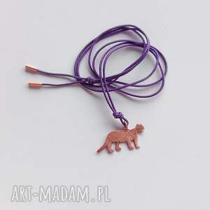 panterka wisiorek zmatowione, miedź, świąteczny prezent