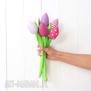 jobuko bukiet tulipanów, kwiaty kwiatki, bawełniany