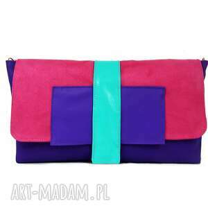 handmade torebki wiosenny szał pink violet