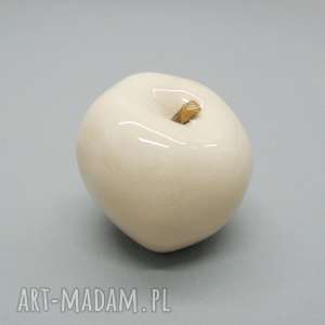 handmade ceramika jabłko dekoracyjne ecri