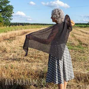 chusta z moheru i jedwabiu, szal, rekodzielo szaliki