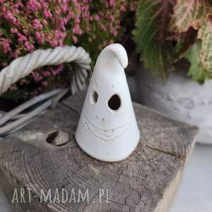 Ceramiczny duch handmade - jesienna dekoracja na Halloween