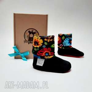 handmade buciki buty dla niemowlaka - folk