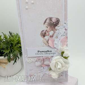 kartka dl - pamiątka chrztu świętego z pudełkiem