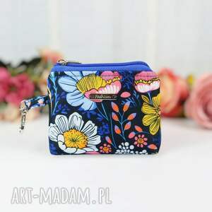 Mały portfelik saszetka zawieszka KOLOROWA ŁĄKA, portmonetka