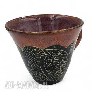 ceramiczny kubek - filiżanka ptaszki na prezent, herbatę