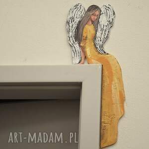 unikalne, dekoracje słoneczny anioł, prezent, ręcznie malowane, podziękowanie