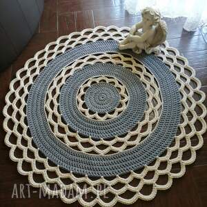 dywan okrągły ze sznurka bawełnianego 120cm