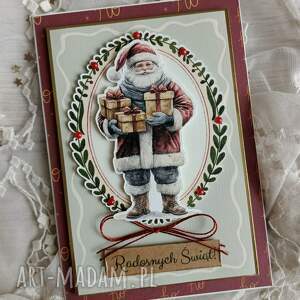 pomysł na upominek świąteczny Kartka - Mikołaj 2