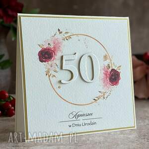 kartka urodzinowa z kopertą prezentową, bh 50, prezent na urodziny, idealny