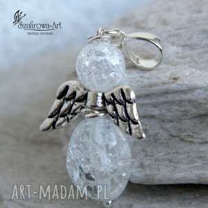 handmade wisiorki kryształowy anioł