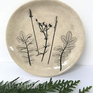 ręcznie wykonane ceramika roślinny talerzyk ceramiczny