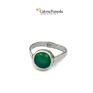 Bijoux by Marzena Bylicka pierścionek z zielonym onyksem onyks