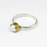 Bijoux by Marzena Bylicka pierśczbionek pierścionek z perłą 925