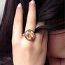 hand-made pierścionki azteckie wzorki - pierścionek