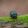 Big green z chryzokolą - duży pierścionek na prezent