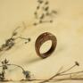 drevniana drewniany pierścionek orzechowy