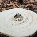 Srebrny Pierścionek Róża z Różowym Kwarcem