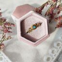 Pierścionek Amazonit z mosiądzu - regulowany handmade wire wrapping