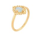 autorskie złoty pierścionek z agatem r. 10