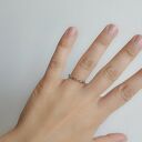 Pierścionek łańcuszek, stal chirurgiczna