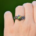 Wróżkowy Pierścionek z Ammolitem