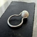 handmade pierścionki apearl srebrny pierścionek z perłą