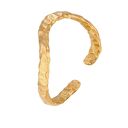 handmade złoty nieregularny pierścionek