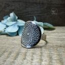 Mandala Ring vol. II - srebrny pierścionek boho z mandalą