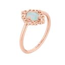 autorskie pierścionek z różowego złota z agatem r 15