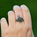 Pierścionek Leśny Agat Mszysty, Elficki