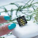 Interesujący, niepowtarzalny pierścionek regulowany - pszczoła