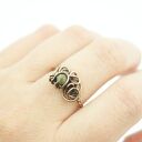 Turmalin regulowany pierścionek z miedzi