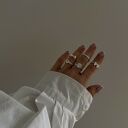 kryształ pierścionki srebrny pierścionek z dużą cyrkonią